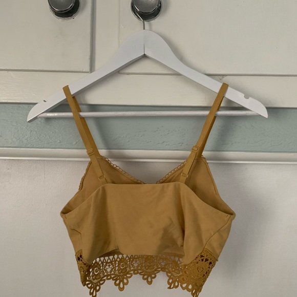 Mudd Crochet Bralette Cider Yellow Size S - Picture 2 of 7